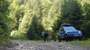 Start, drumul forestier spre Negoi