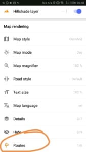 OsmAnd - setare afișare marcaje