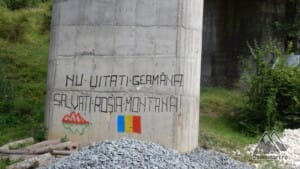 Geamană - Halda de steril de la mina Roșia Poieni