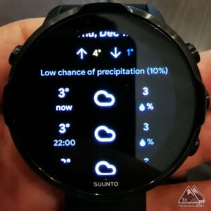 Suunto 7 - vremea