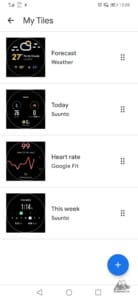 WeasOS - setarea ecranelor ceasului