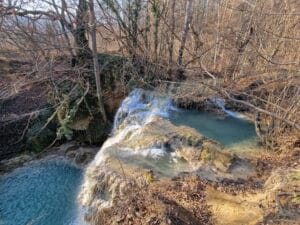 Cascada Blederija văzută de sus